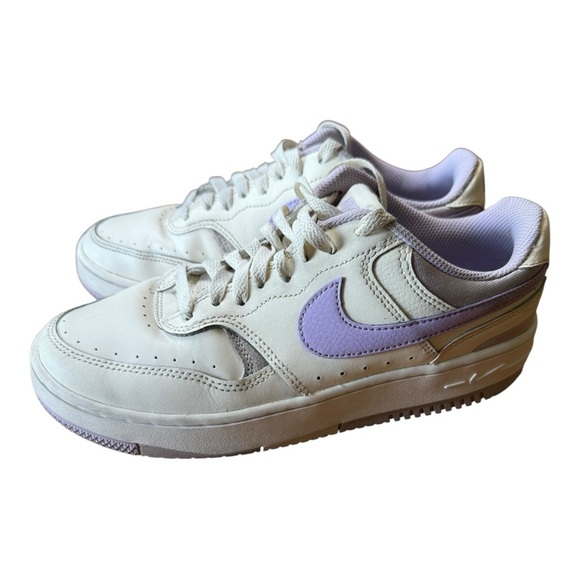 Nike DX91776-110 Womens Gamma Force Sneakers Shoes Ivory Lilac Bloom 8 - Picture 1 of 9